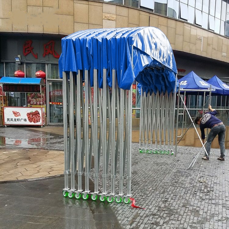 遮阳棚折叠伸缩式雨棚