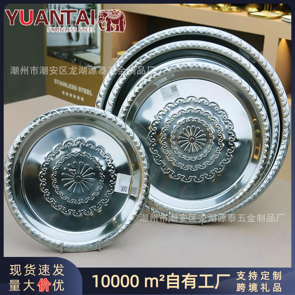 不锈钢圆托盘图片尺寸大全