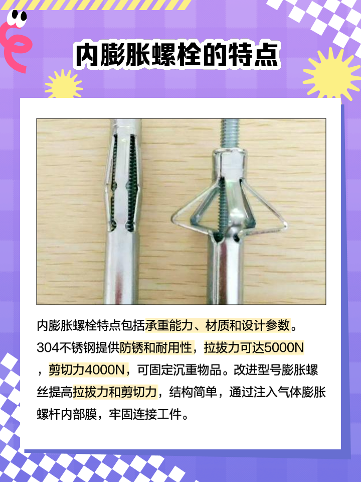 8毫米的膨胀螺丝承重