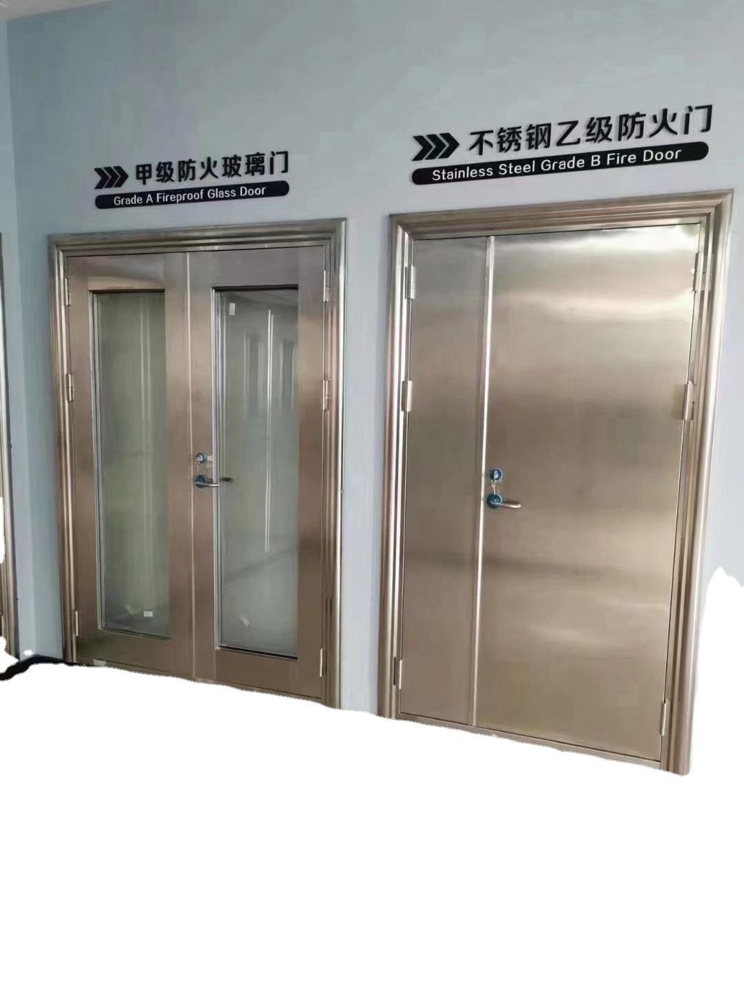 不锈钢有框玻璃门图片