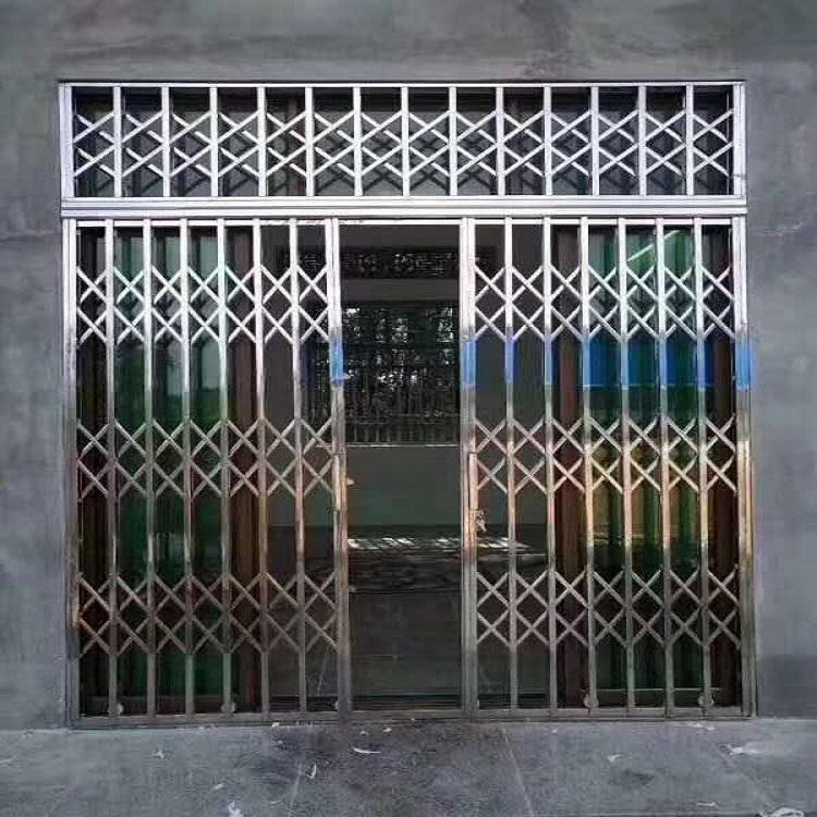 不锈钢拉闸门安装图解