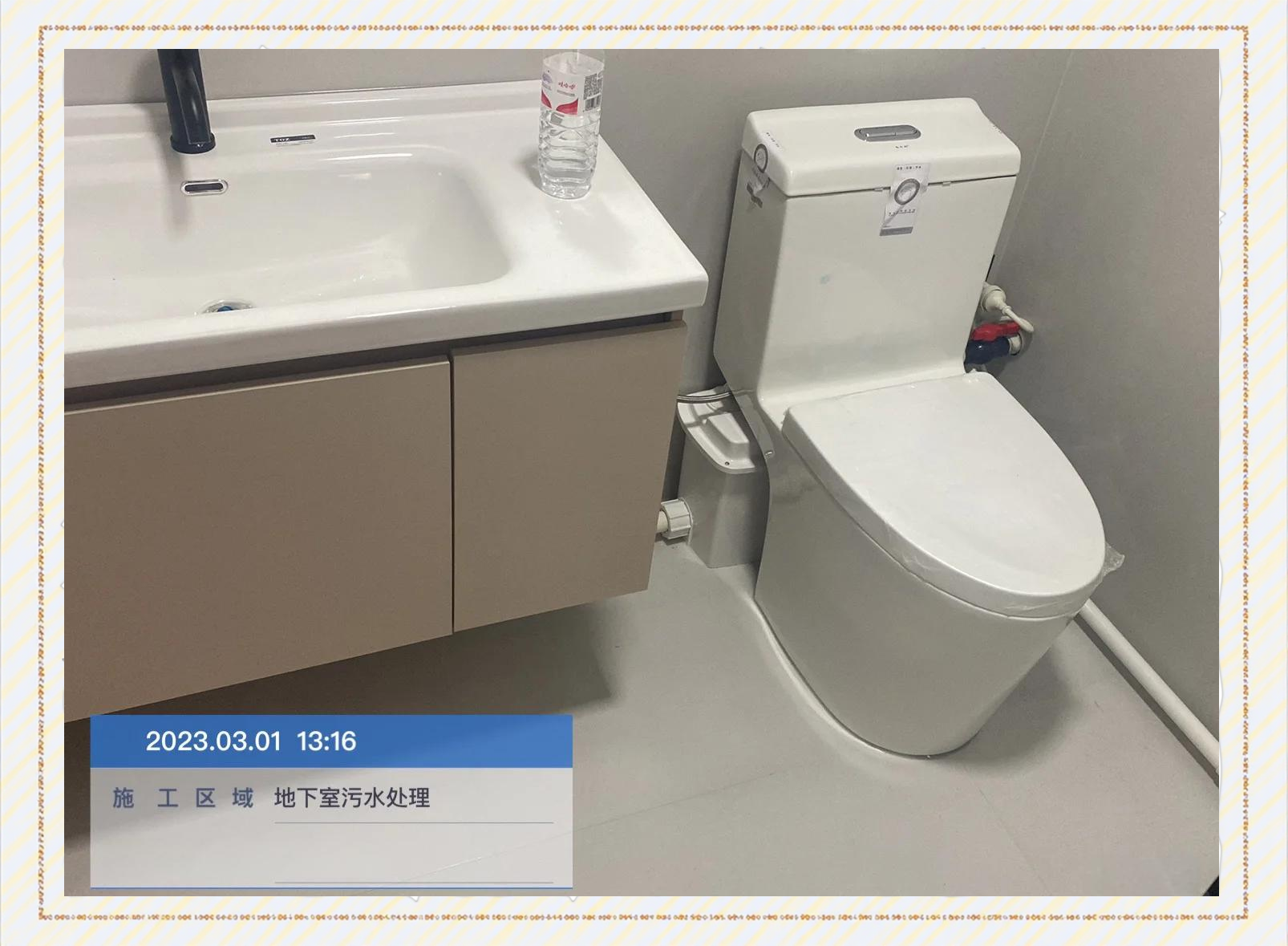 地下室坐便器提升泵安装图