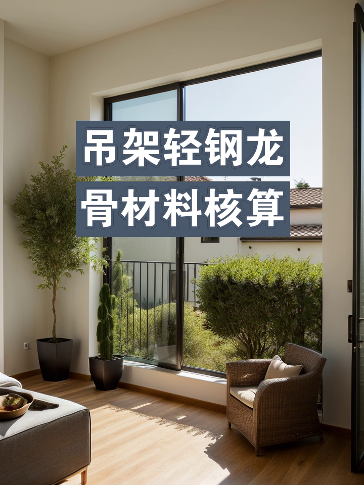 轻钢龙骨吊顶材料计算方法