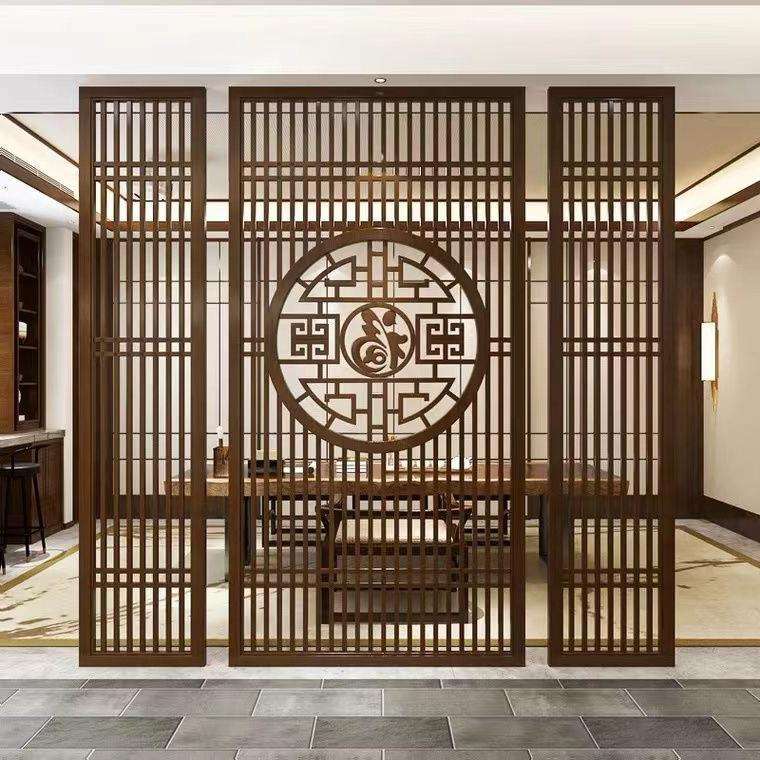 木质屏风隔断图片大全梅花鹿帽