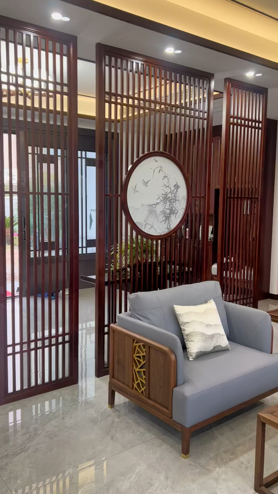 新中式实木家用屏风图片大全集