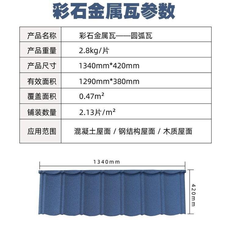 金属彩石瓦多少钱一个平方米