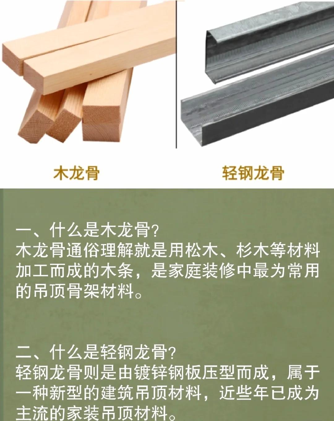 轻钢龙骨和强钢龙骨哪个好一点