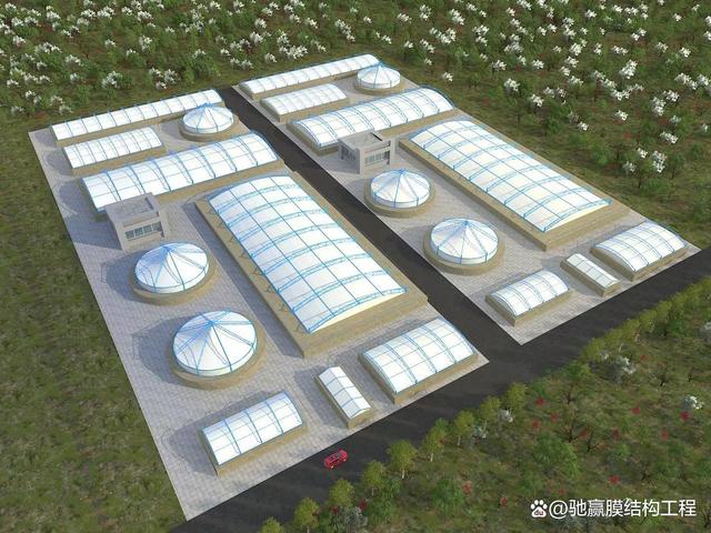 污水池处理场加盖安装工艺流程