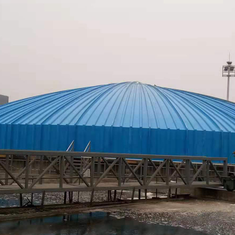 污水池环保顶盖密闭系统图