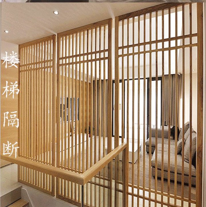 新中式客厅屏风隔断墙