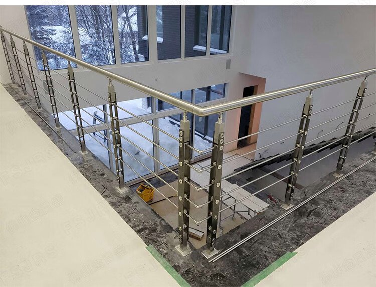 不锈钢楼梯扶手平台图片