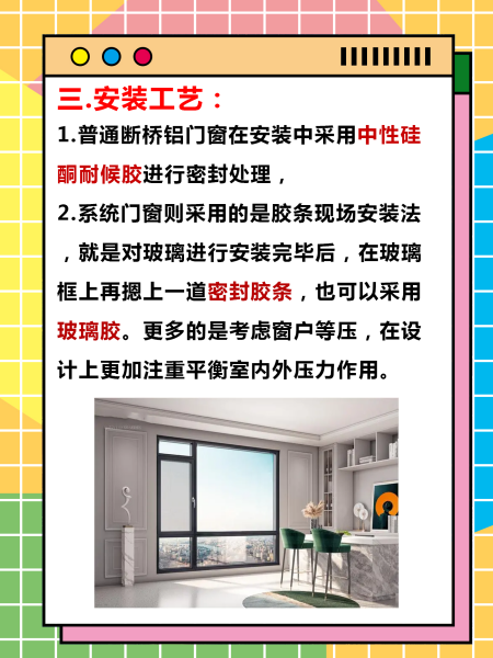铝合金门窗系统装和普通装的区别