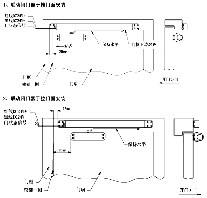 安装闭门器安装图以及尺寸2025