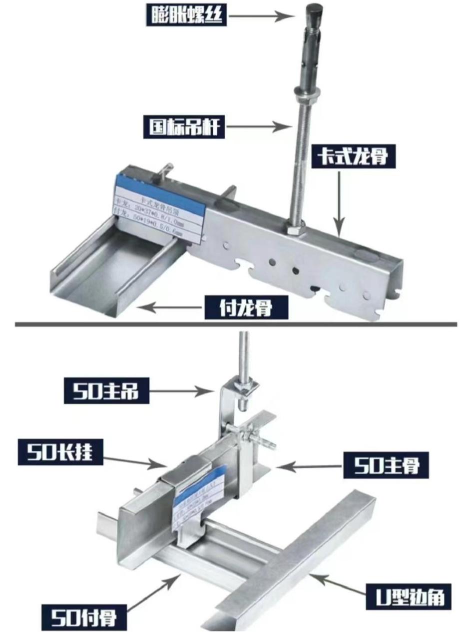 轻钢龙骨吊顶常用的材料有哪些
