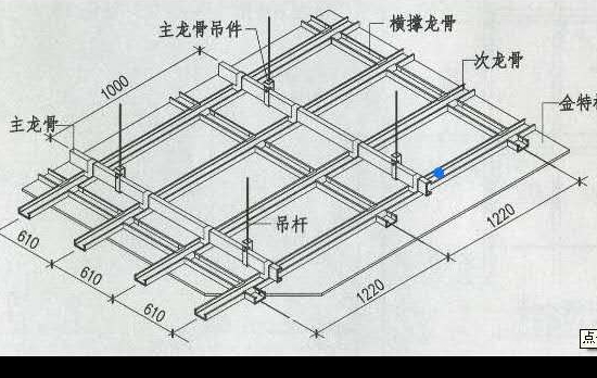 600×600的铝扣板怎么算龙骨,600×600的铝扣板怎么算龙骨