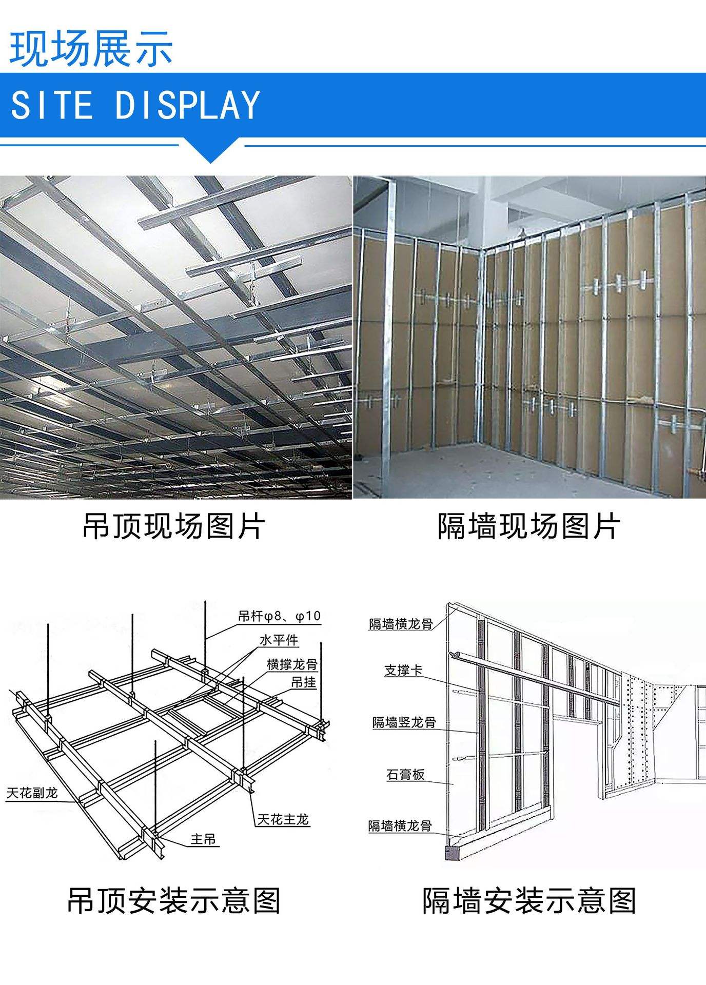 轻钢龙骨隔墙宽度是多少