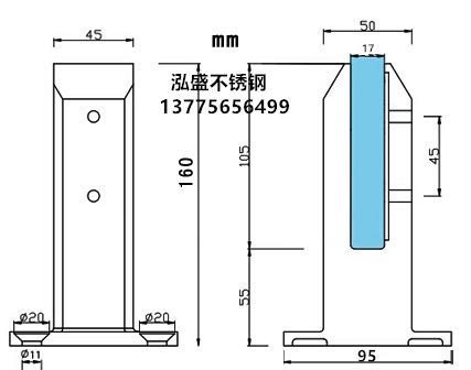 不锈钢玻璃扶手栏杆效果图