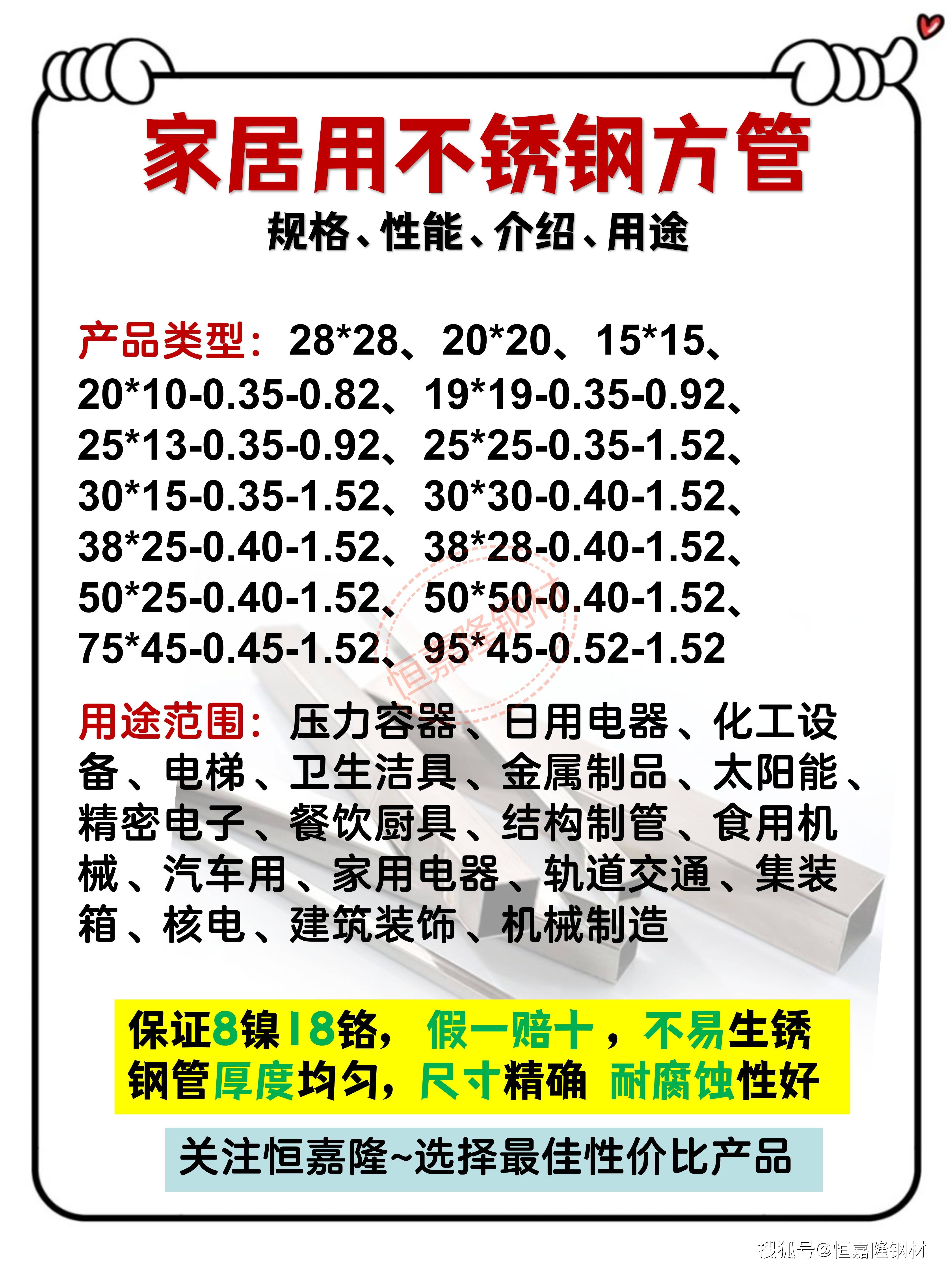 不锈钢方管怎么算重量的公式