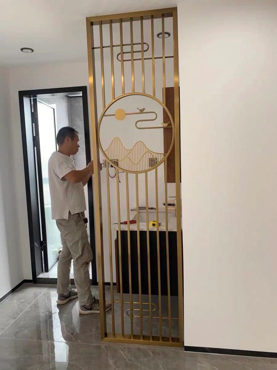 屏风隔断柜效果图大全2014图片