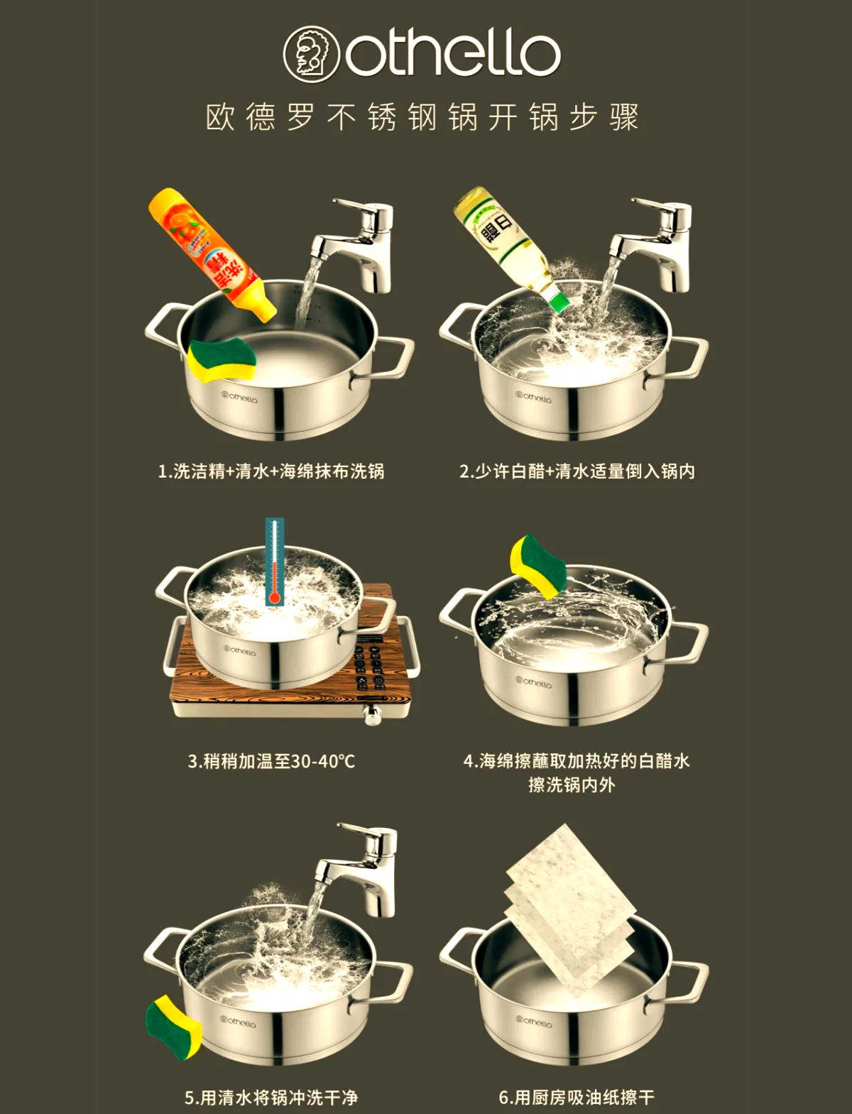 不锈钢炒锅第一次使用怎么开锅