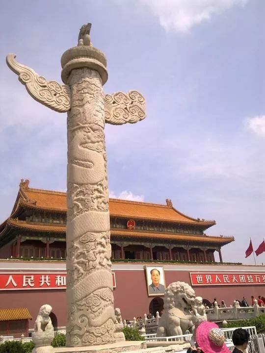 天安城门正面旗杆图片高清