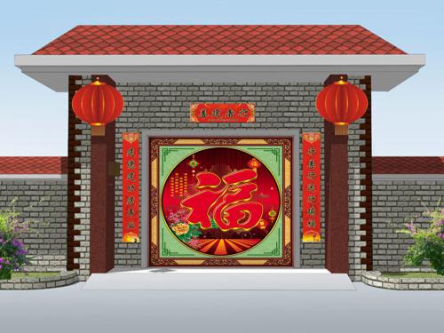 大门口迎门墙图片大全最新版