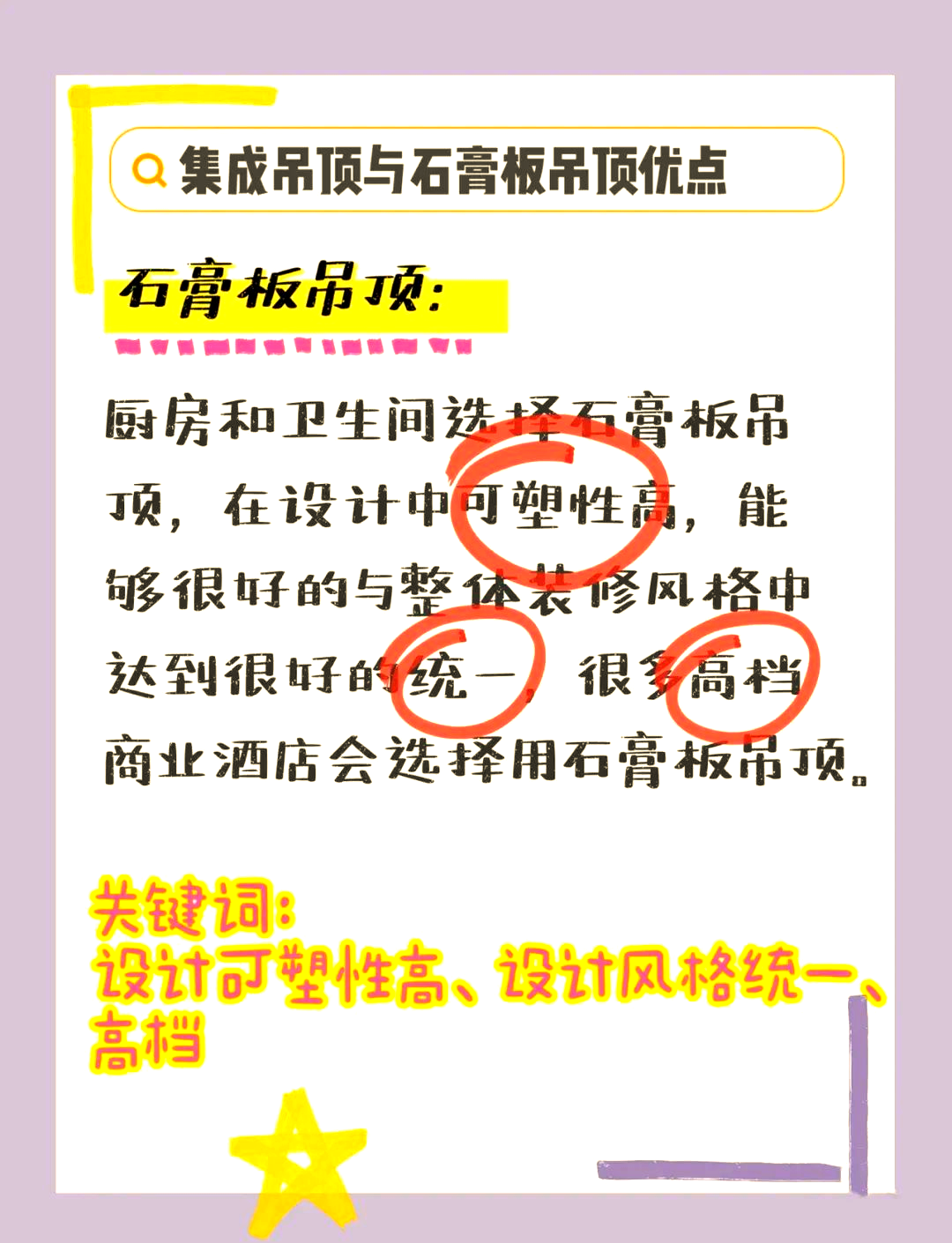 石膏板吊顶vs集成吊顶你知道怎么选了吗?