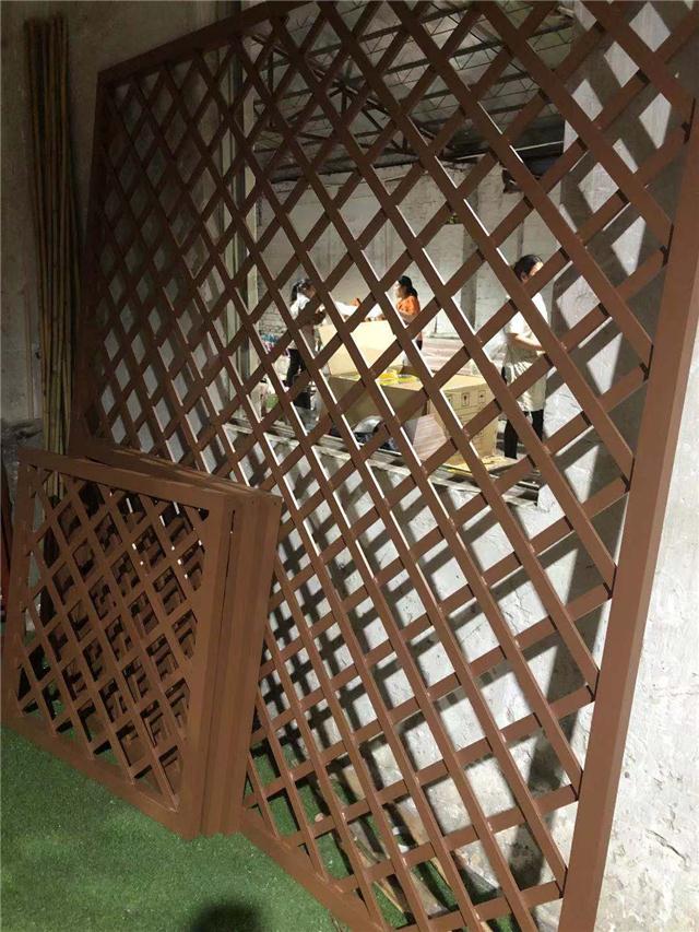 铝合金格栅屏风效果图大全