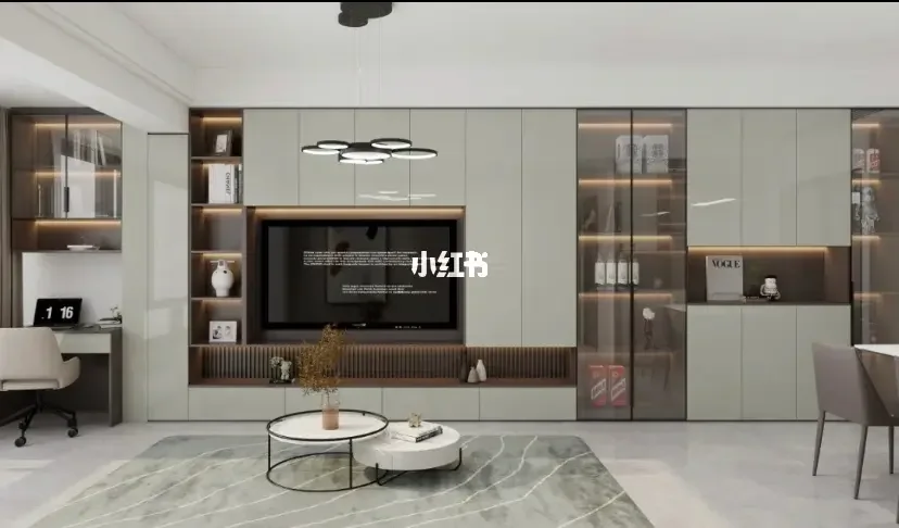 电视墙带酒柜的造型图片大全电视墙带双酒柜